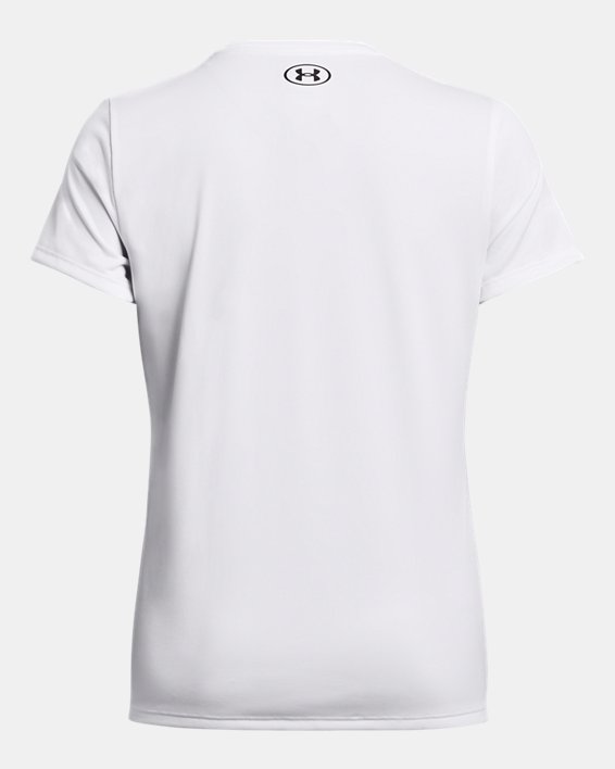 Camiseta de manga corta con cuello de pico UA Tech™ para mujer, White, pdpMainDesktop image number 5